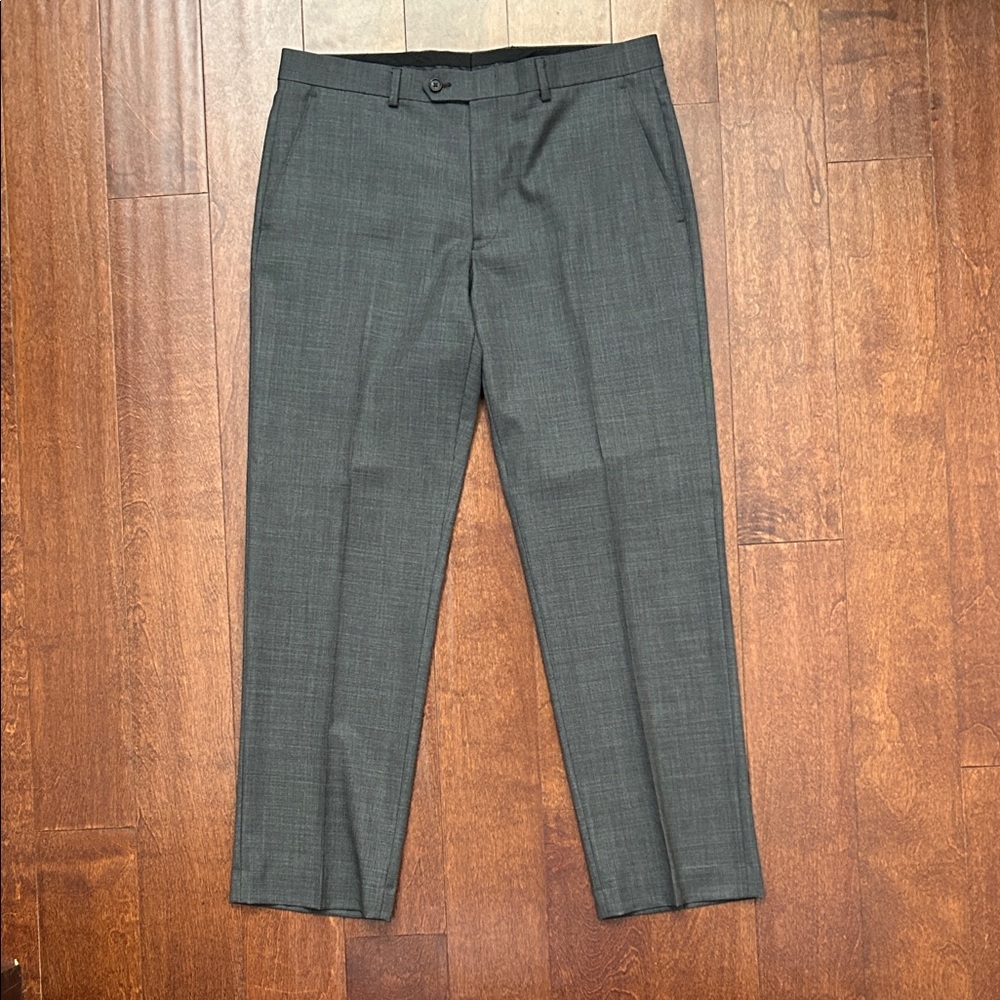 Lauren Ralph Lauren Men’s 100% Wool Gray Dress Work Office Pants, Size 34x30